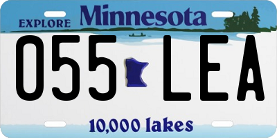 MN license plate 055LEA