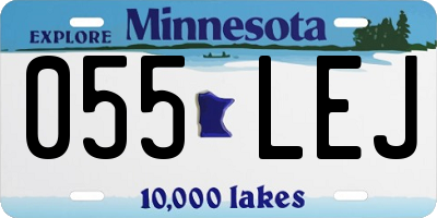 MN license plate 055LEJ