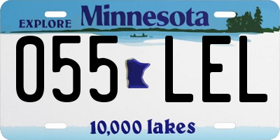 MN license plate 055LEL