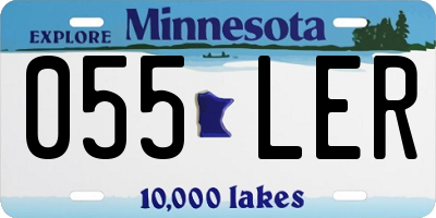 MN license plate 055LER