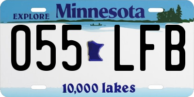 MN license plate 055LFB