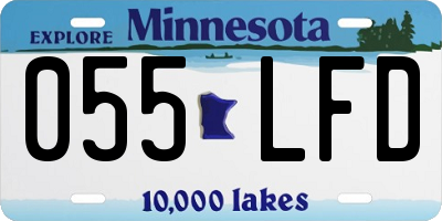 MN license plate 055LFD