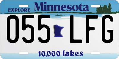 MN license plate 055LFG