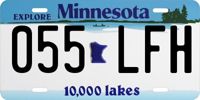 MN license plate 055LFH