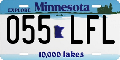 MN license plate 055LFL