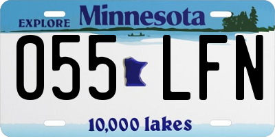 MN license plate 055LFN