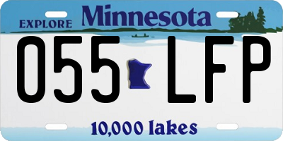 MN license plate 055LFP