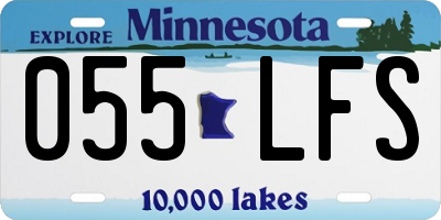 MN license plate 055LFS