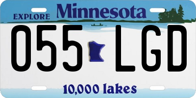MN license plate 055LGD