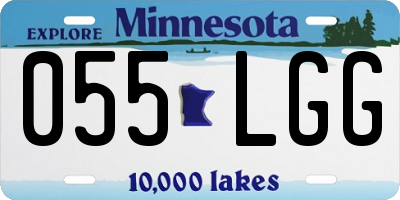 MN license plate 055LGG