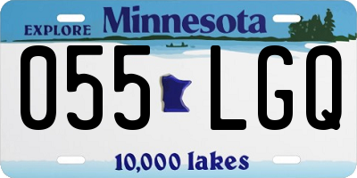 MN license plate 055LGQ