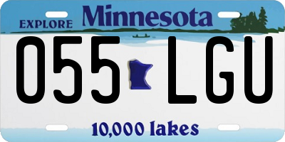 MN license plate 055LGU