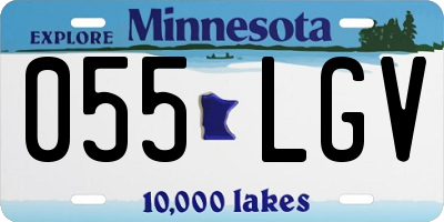 MN license plate 055LGV
