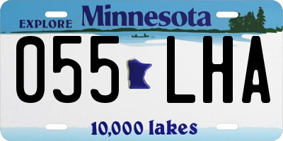 MN license plate 055LHA