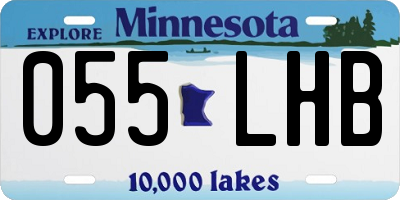 MN license plate 055LHB