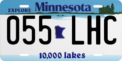 MN license plate 055LHC