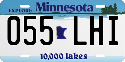 MN license plate 055LHI