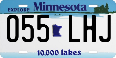 MN license plate 055LHJ