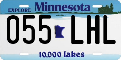 MN license plate 055LHL