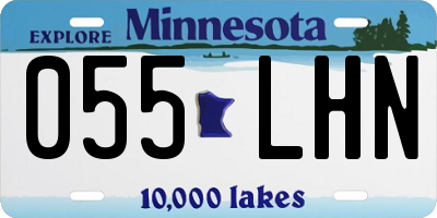 MN license plate 055LHN