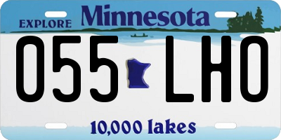 MN license plate 055LHO