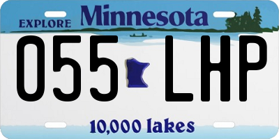 MN license plate 055LHP