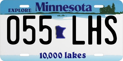 MN license plate 055LHS