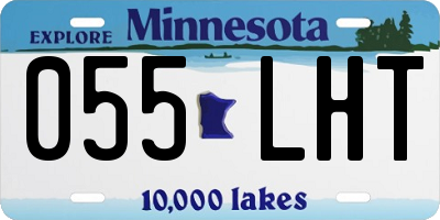 MN license plate 055LHT