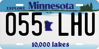 MN license plate 055LHU