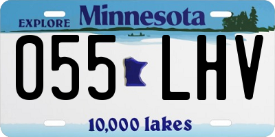 MN license plate 055LHV