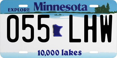 MN license plate 055LHW