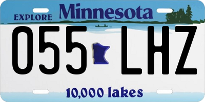 MN license plate 055LHZ