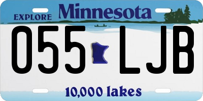 MN license plate 055LJB