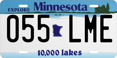 MN license plate 055LME