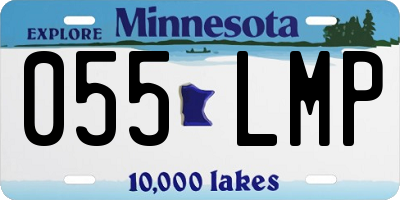 MN license plate 055LMP