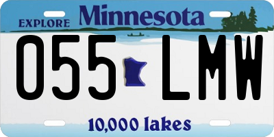 MN license plate 055LMW