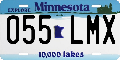 MN license plate 055LMX