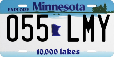MN license plate 055LMY