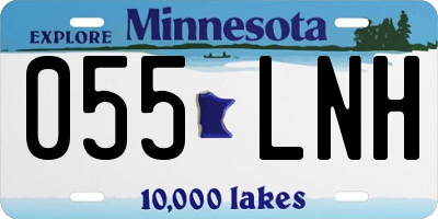 MN license plate 055LNH