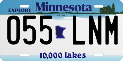 MN license plate 055LNM