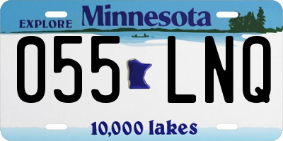 MN license plate 055LNQ