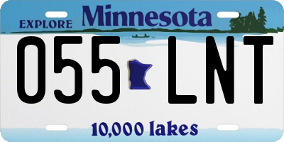 MN license plate 055LNT