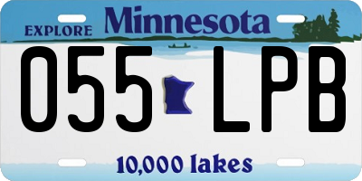 MN license plate 055LPB