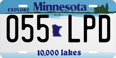 MN license plate 055LPD