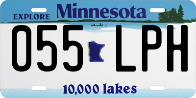 MN license plate 055LPH