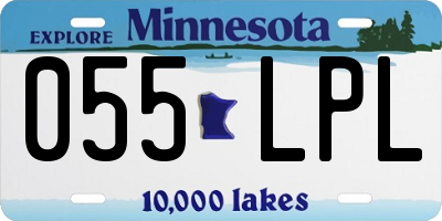 MN license plate 055LPL