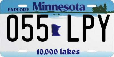 MN license plate 055LPY
