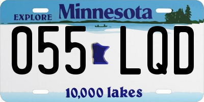 MN license plate 055LQD