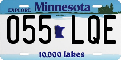 MN license plate 055LQE