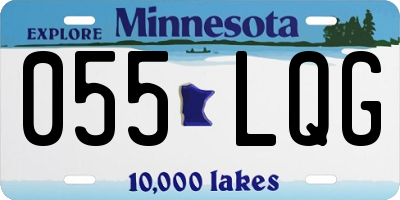 MN license plate 055LQG
